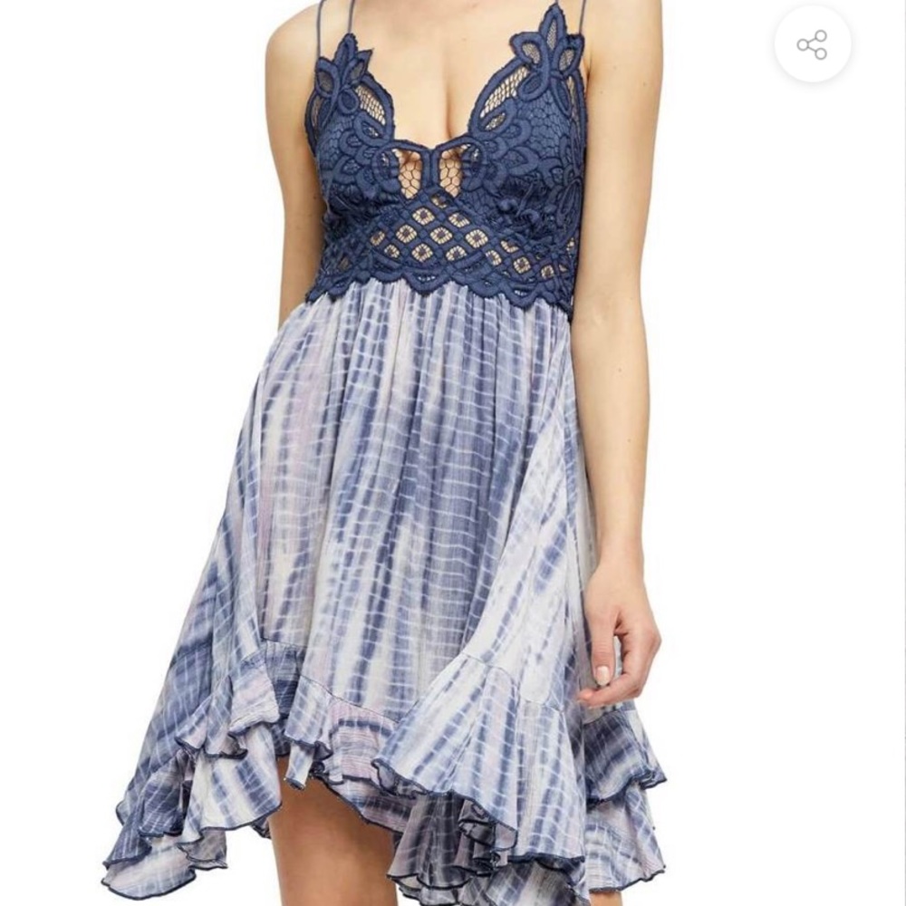 Free People Adella Tie Dye Slip dress